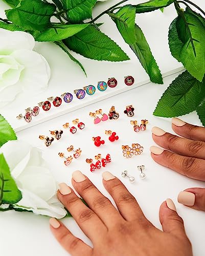 Disney Mickey, Minnie Mouse & Friends Stud Earrings Pack 16 Pairs - Officially Licensed Disney Earrings3