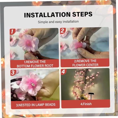 Branches d'arbre à LED télécommandées avec 8 modes d'éclairage féerique - 5