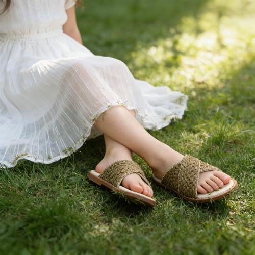 Image of THEE BRON Girls Cute Slip-On Slippers Stylish Sandals for Toddlers & Kids