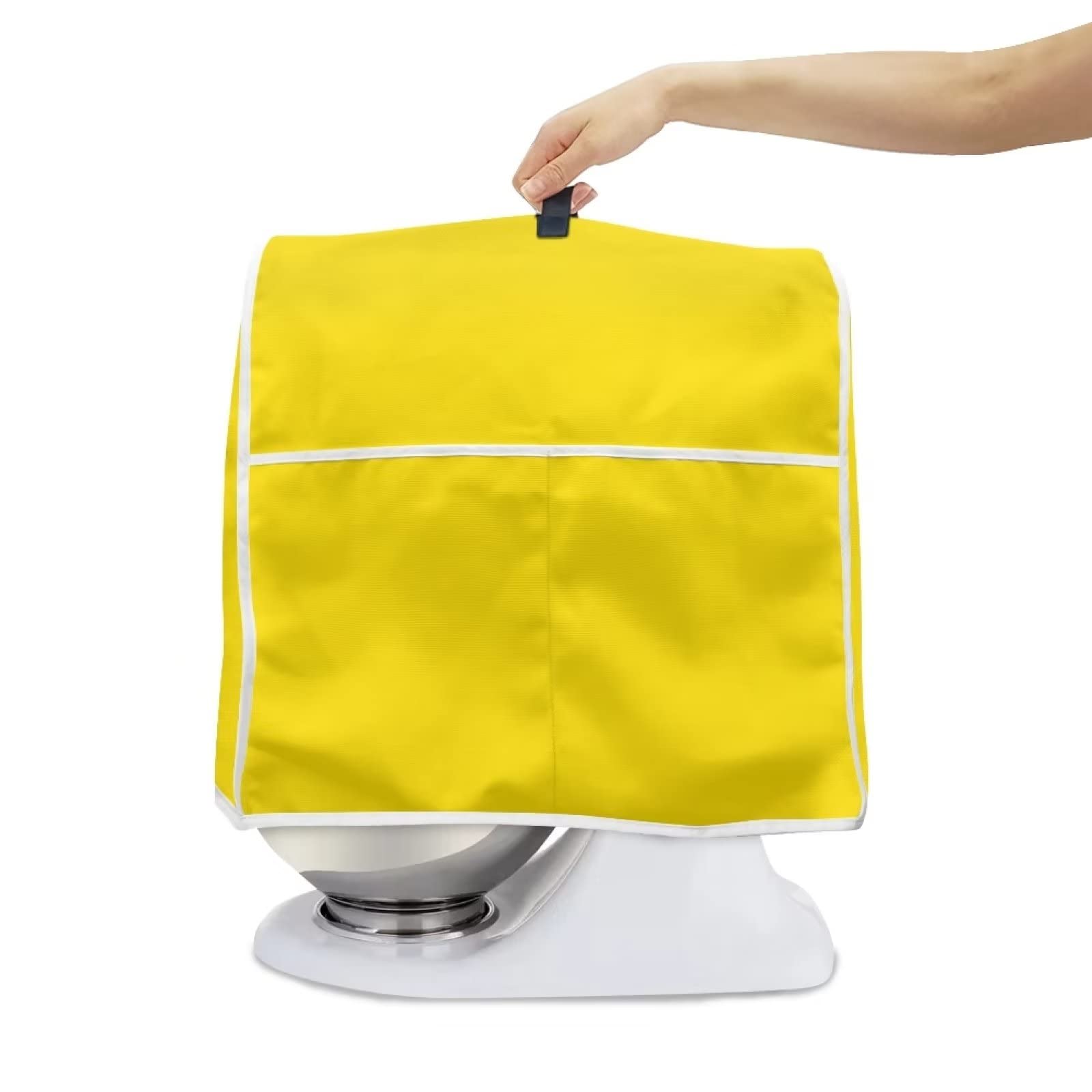 Dreaweet Yellow Kitchen Aid Mixer Cover for Stand Mixer Dust Cover Compatible with 4.5-5 Quart Tilt Head Bowl Lift Models Mixer,Kitchen Appliance Cover Aid Mixer Accessories
