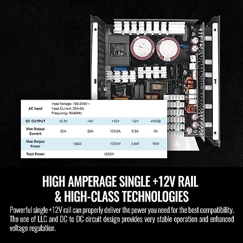 Image of Thermaltake Toughpower PF3 ATX 3.0 1200W 80+ Platinum Full Modular SLI /Crossfire Ready Power Supply; PCIe 5.0 12VHPWR Connector Included; 10 Year Warranty; PS-TPD-1200FNFAPU-L