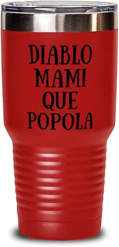 Regalo para Domicanos - frases chistozas para hermano primo o hombre Vaso 30oz rojo