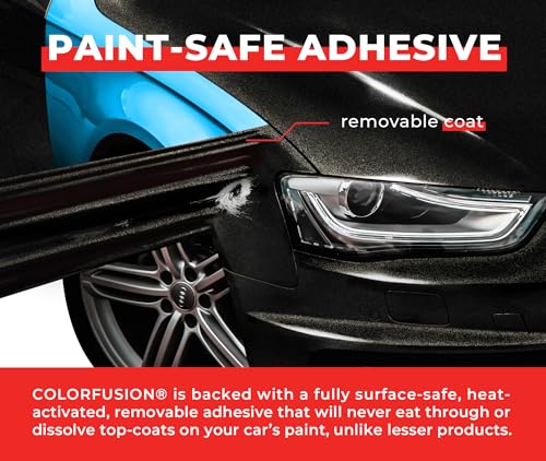 Image of ColorFusion PPF by VViViD, Gloss Metallic Black Dry Apply PPF Vinyl Car Wrap Roll 20ft x 5ft