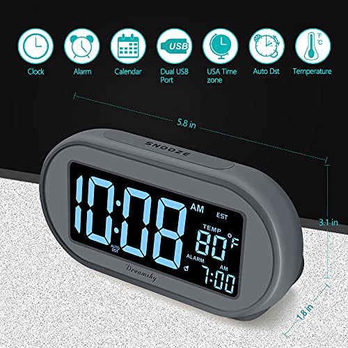 Dreamsky DS305 Alarm Clocks For Bedrooms thumb #6