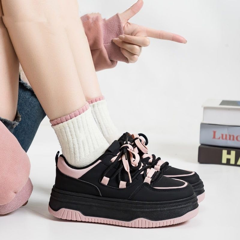Fashionable Platform Women's Casual Sports Shoes - Comfortable Inners, Youthful and Energetic3