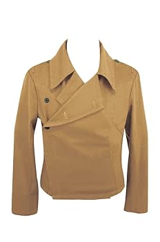 ドイツ軍アフリカ軍団ジャケット 新品ドイツ軍M36ぽいベージュ制服　Lサイズ程度 ドイツ軍アフリカ軍団ジャケット 新品ドイツ軍M36ぽいベージュ