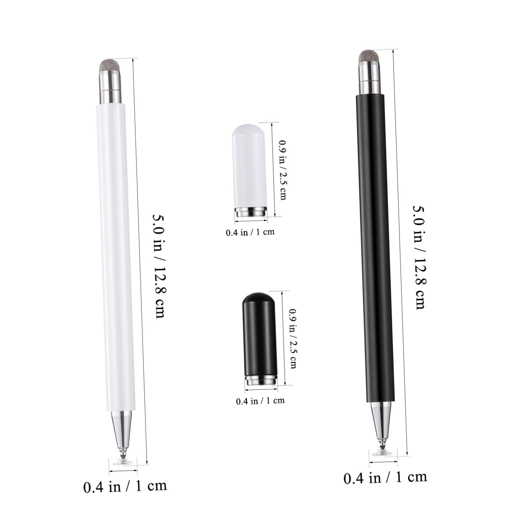 UKCOCO 10piezas Lápiz Stylus De Doble Punta para Pantallas Táctiles Compatible Móviles y Tabletas Punta De y Precisa