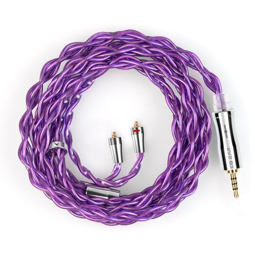 �yKBEAR 4989�zmmcx 2.5mm���P�[�u�� 4�c6N�P�������P�[�u�� 2.5mm�C���z���A�b�v�O���[�h�P�[�u�� �C���t�H�������P�[�u�� SE846/SE535/SE215/SE315/SE425/SE215-PRO ���ɑΉ��immcx�E2.5��