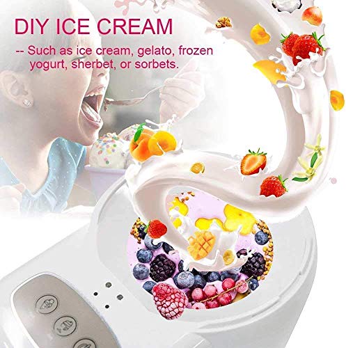 LLSS Automatische Eismaschine, 600 ml Haushalt Intelligente Sorbet-Frucht-Joghurt-Maschine, mit Countdown-Timer… – Bild 3