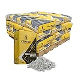 1000kg Cemcor High Strength Premium Ready Mix Cement 42.5N - For Structural Concrete Reinforced Foundations Pre Cast Elements Pouring Concrete Slabs Preparing Mortar For Masonry Work - 40 x 25kg Bags