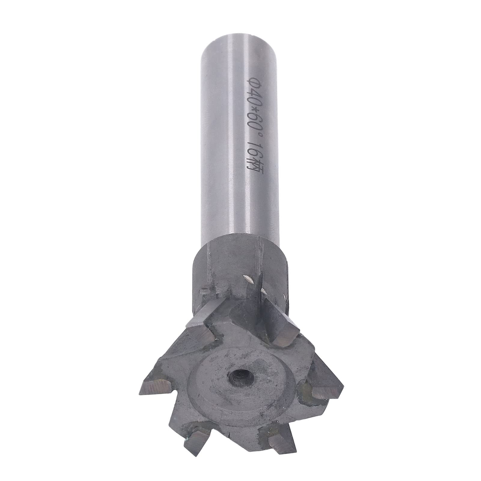 Fresa de de milano de 60 grados, fresa de carburo de 6 flautas con vástago universal, alta eficiencia y velocidad de perforación rápida para acero inoxidable, acero al carbono