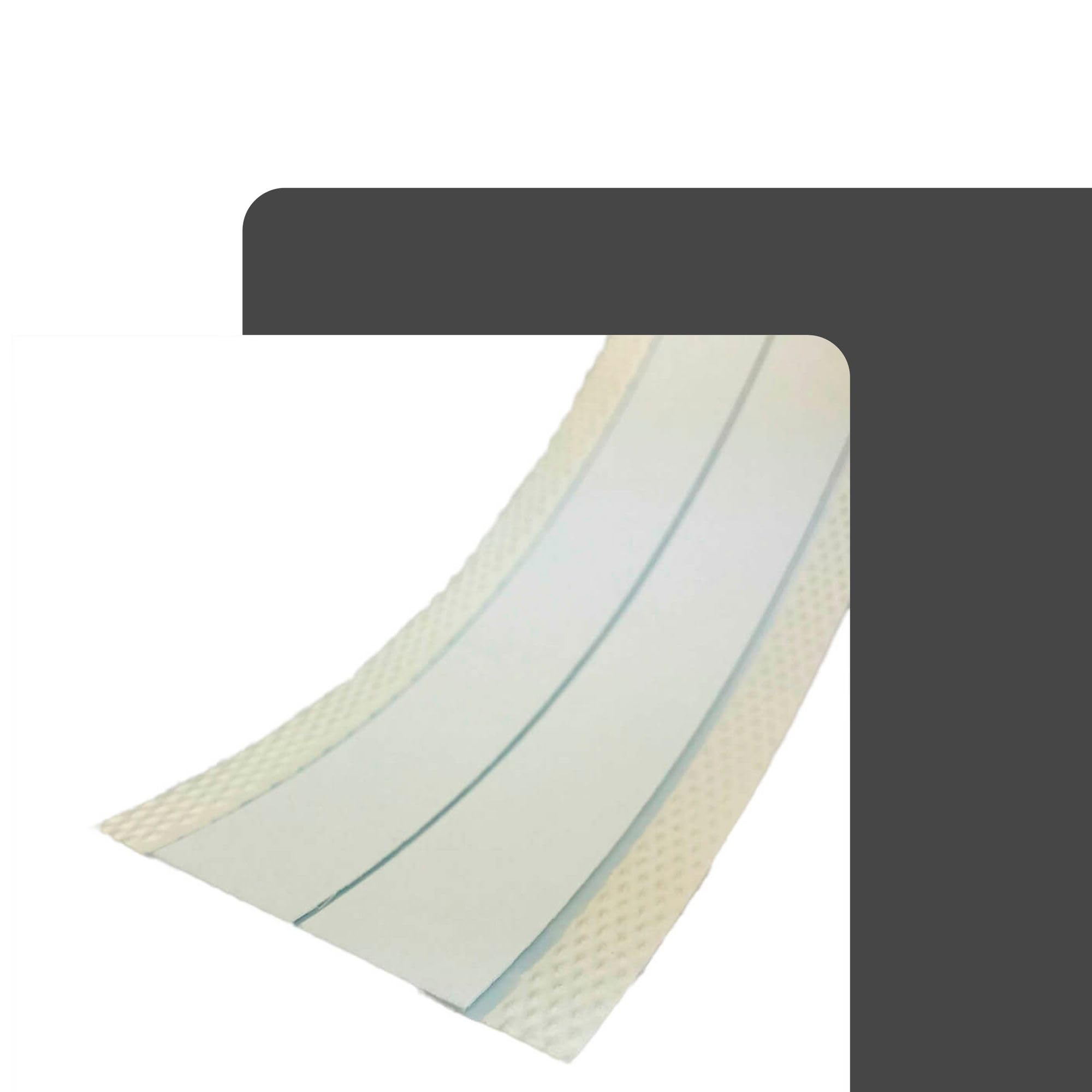 Perfil del borde PERFECT 90 grados blanco 12 rollos de protección de cantos de 30,5 m de altura, para cantos interiores en paneles de yeso, fácil de procesar