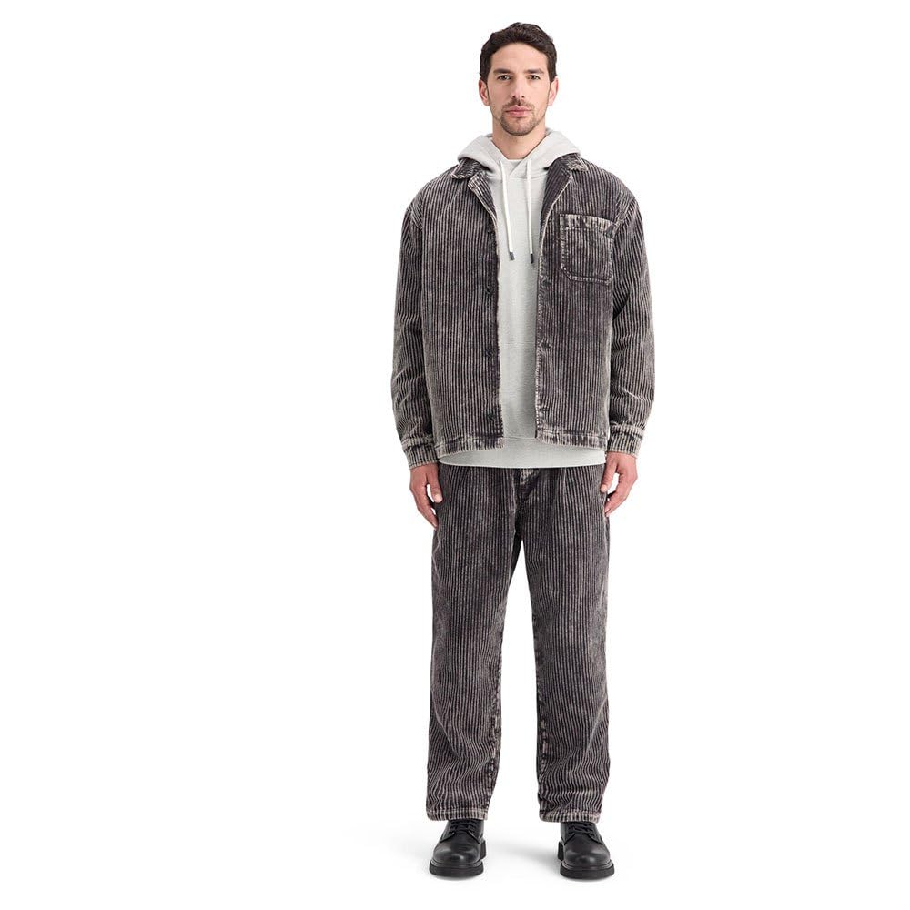Scotch & Soda Essential odznaka Logo Hooded Bluza z kapturem Męska bluza z kapturem, Szary melanż 050, L