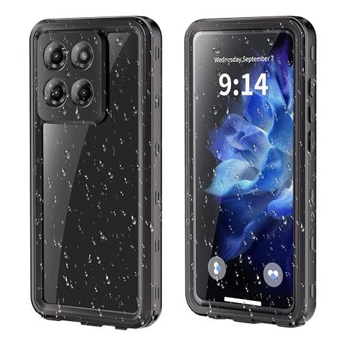 DINGXIN for Moto G Stylus 5G 2025 Case Waterproof IP68 Certified Dustproof Shockproof Built-in Screen Protector Full Body Protective Cover for Motorola G Stylus 5G Black