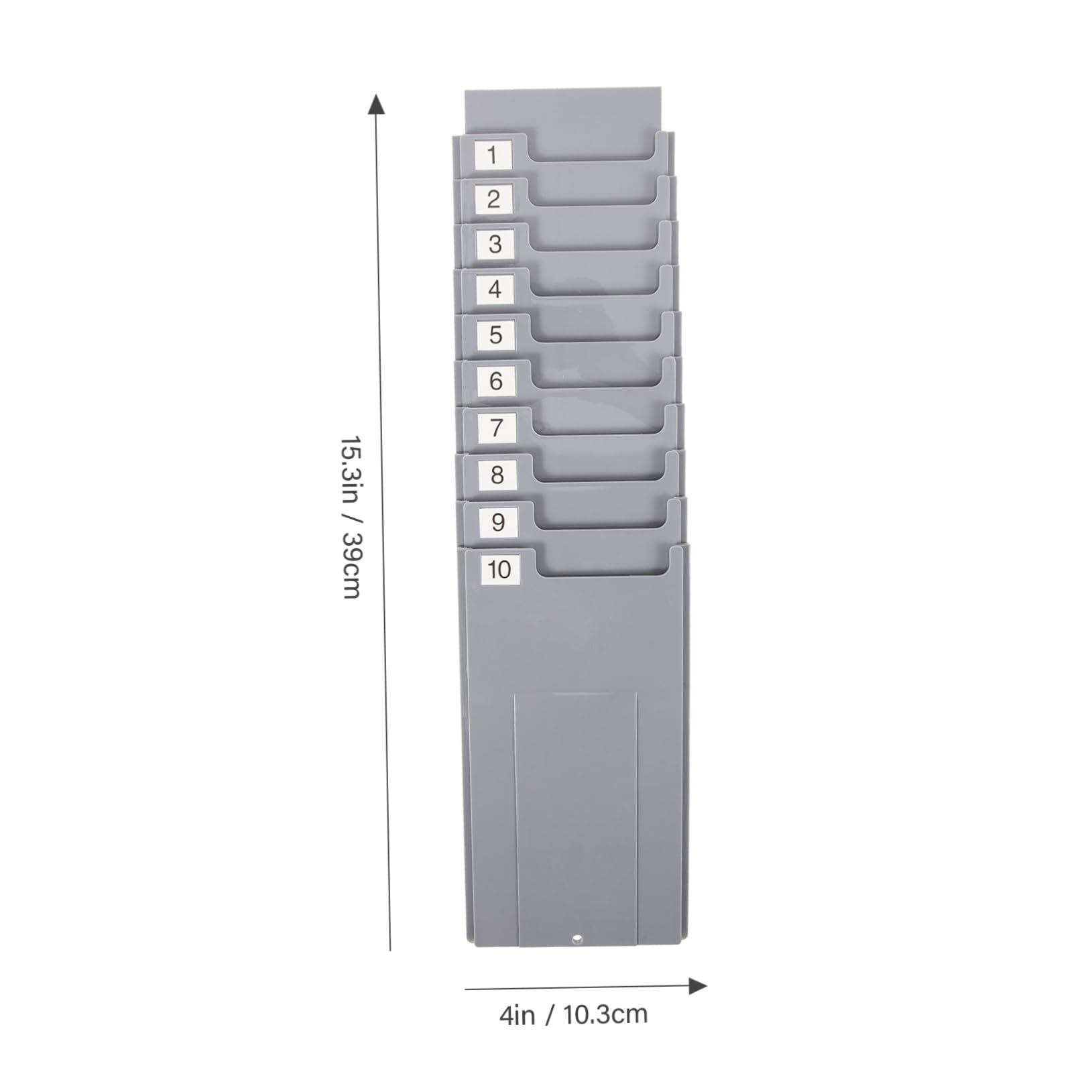 Porta Tarjetas de Asistencia de Pared Retráctil Plástico para Oficina