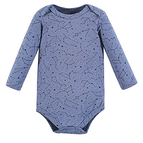 Image of Hudson Baby baby-boys Cotton Long-sleeve Bodysuits 5-pack