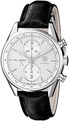Tag Heuer Men's CAR2111.FC6266 Carrera Silver Dial Dress Watch