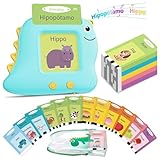 HOMANY フラッシュカード 子供 英語 音声で学べる モンテッソーリ 知育玩具 ネイティブ発音 224語 おもちゃ リアル写真 教育啓発 学習玩具 無毒インク おしゃべりことばカード 赤ちゃん 言語発達 幼児教育 女の子 男の子 誕生日 クリスマス プレゼント ギフト2歳 3歳 ４歳 5歳 6歳 (青)