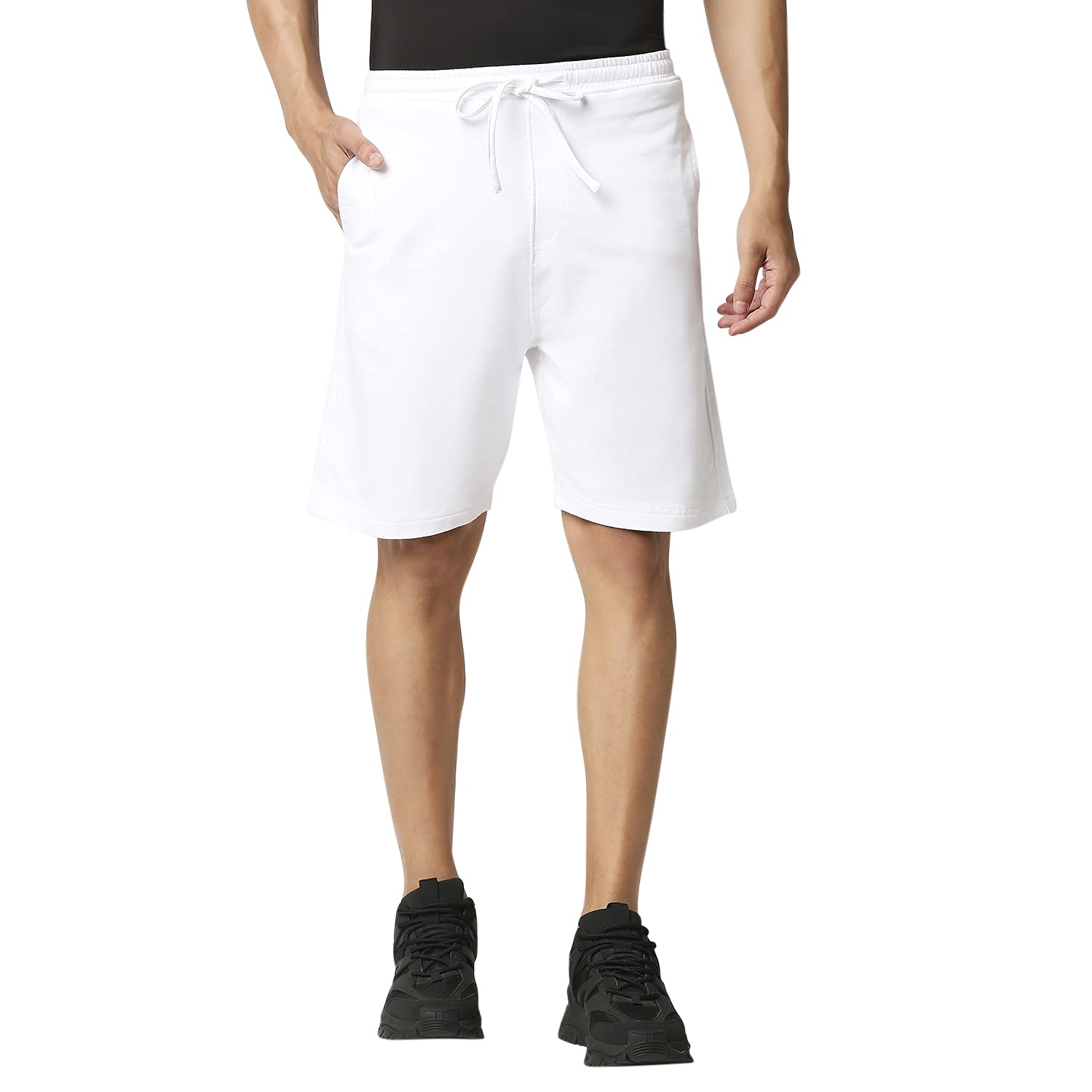 vaishvik Men's Cotton Shorts White-picture-11