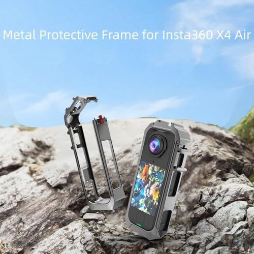 Boîtier protecteur Insta360 X4 en alliage d'aluminium avec cadre - 2