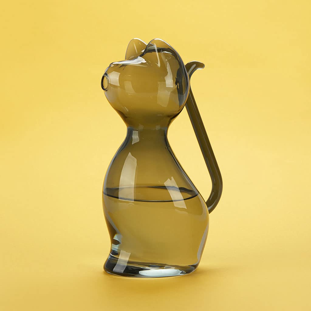 BICCHIERE D'ACQUA IN Vetro Trasparente Brocca Con Coperchio EUR 18,93