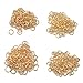 Produktbild ca. 400pcs Jump Ringe Offene Steckverbinder für Schmuck Basteln 5 mm/6 mm/7 mm/8 mm/Gold