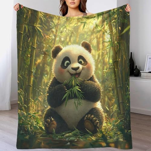 Plaid canapé confortable panda couverture lit chaude pour soirées cocooning - 6