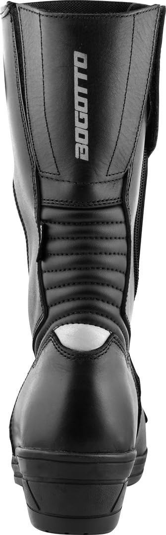 Bogotto Lady Long wasserdichte Damen Motorrad Stiefel, schwarz, 38 | Wasserdicht