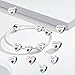 DWJSu May Birthstone Charms Compatible with Pandora Bracelet Necklace Silver Birthday Heart Crystal Love Mom Family Bead for Women Mothers Day