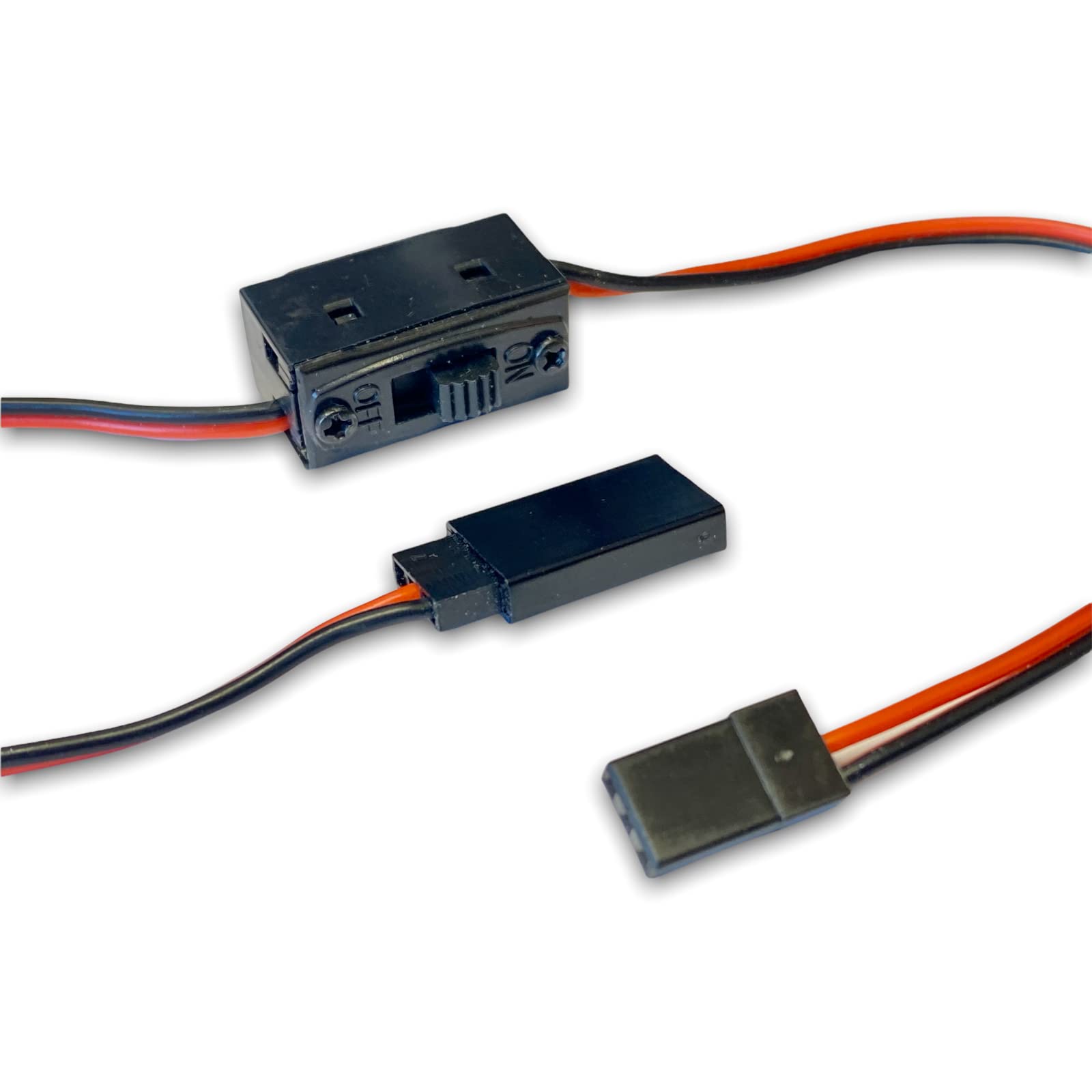 GERUI 3 Cavi Interruttori Di Alimentazione Interruttore 15 Cm Cavo JR Bec Maschio A Femmina Rx Onoff Rc Interruttore Di Alimentazione Per Servo Ricevitore Batteria Lipo Rc10 Modello Di Veicolo E 0 5