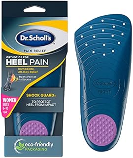 Dr. Scholl's HEEL Pain Relief Orthotics // Clinically Proven to Relieve Plantar Fasciitis, Heel Spurs and General Heel Aggravation (for Women's 6-10,)