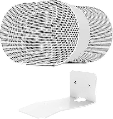 Support mural Sonos Era 300 blanc S301 - Attache enceinte avec cache-câble