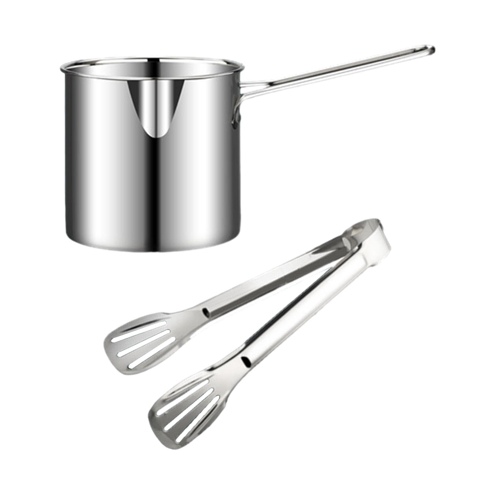 Deep Fryer Pot Small Cookware Tempura Frying Pot for Party Home Chicken Legs-image-30