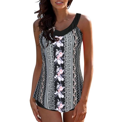 Tankini Mit Radlerhose Badekleid Oberteile E Gold Surfer Volant Hochgeschlossen Elegant Breite Längerem Mermaid Preiswerte Petrol Trend Fette Schwimmsport Dünnen Frottee Hochgeschlossenem