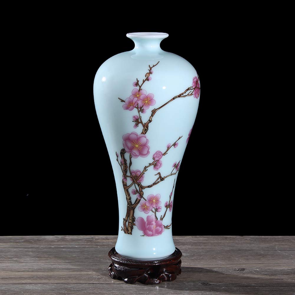 Amazon.com: 古董瓷花瓶陶瓷中國花瓶傳統中國明風格中國花瓶藝術品瓷器