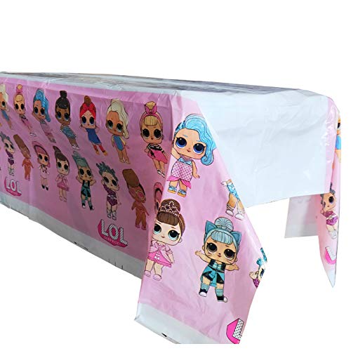 2pcs the new lol Themed Birthday Party Decorations – Disposable lol Plastic Tablecloth | 70.8 x 42.5”, Disposable Table Cover |lol Party Supplies for Kids