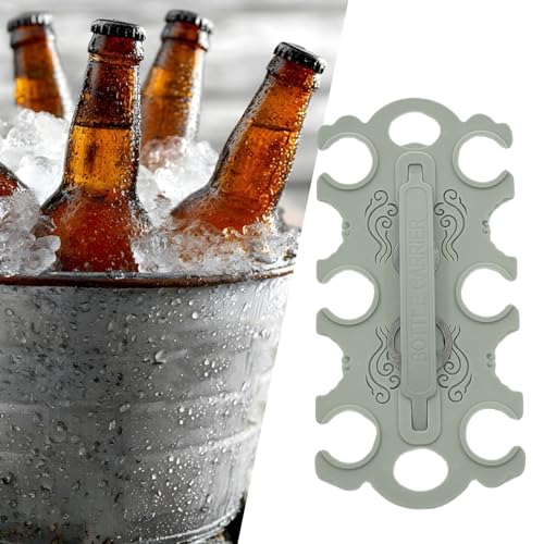 Genérico Portabotellas - Porta Vasos Portátil para 6 Unidades,Bolsa Térmica para Bebidas En Exteriores Fiestas Cumpleaños Pícnic Excursiones Café Whisky - imagen 3