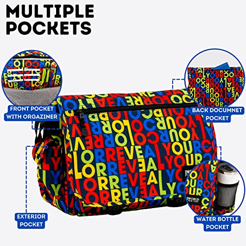 Image of J World New York Terry Messenger Bag for Women Girls School Kids
