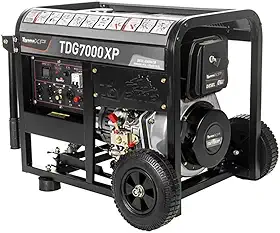 GERADOR TOYAMA DIESEL TDG7000XP MONOFASICO BIVOLT 115/230V 60HZ 6.0KW PARTIDA MANUAL, COM AVR