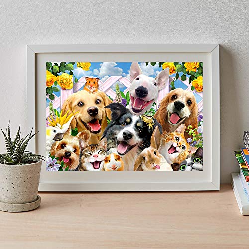 1000 PCS Dog Jigsaw Puzzles for Adults & Kids - Puppy Assembling Toy Gifts for Stimulating Imaginations
