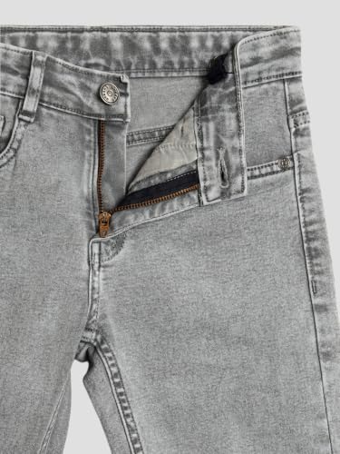 Image of Urbano Juniors Boy's Straight Fit Washed Denim Jeans Stretchable