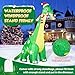 13FT Giant Dinosaur Christmas Inflatable Decorations, Built-in LED Lights, Strong Blower Huge Blow Up Yard Clearance Decor with Large Candy Cane Xmas Santa Hat Outdoor Indoor Holiday Party