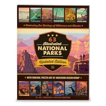 63 Illustrated National Parks (Softcover) : Updated Edition