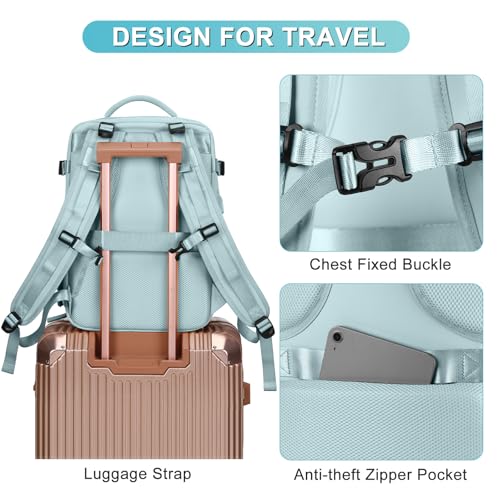 Image of coofay Large Personal Item Travel Backpack For Women Men Airline Approved Carry On Backpack Flight Approved Waterproof Sports Luggage Backpack Casual Daypack Small Hiking Backpack