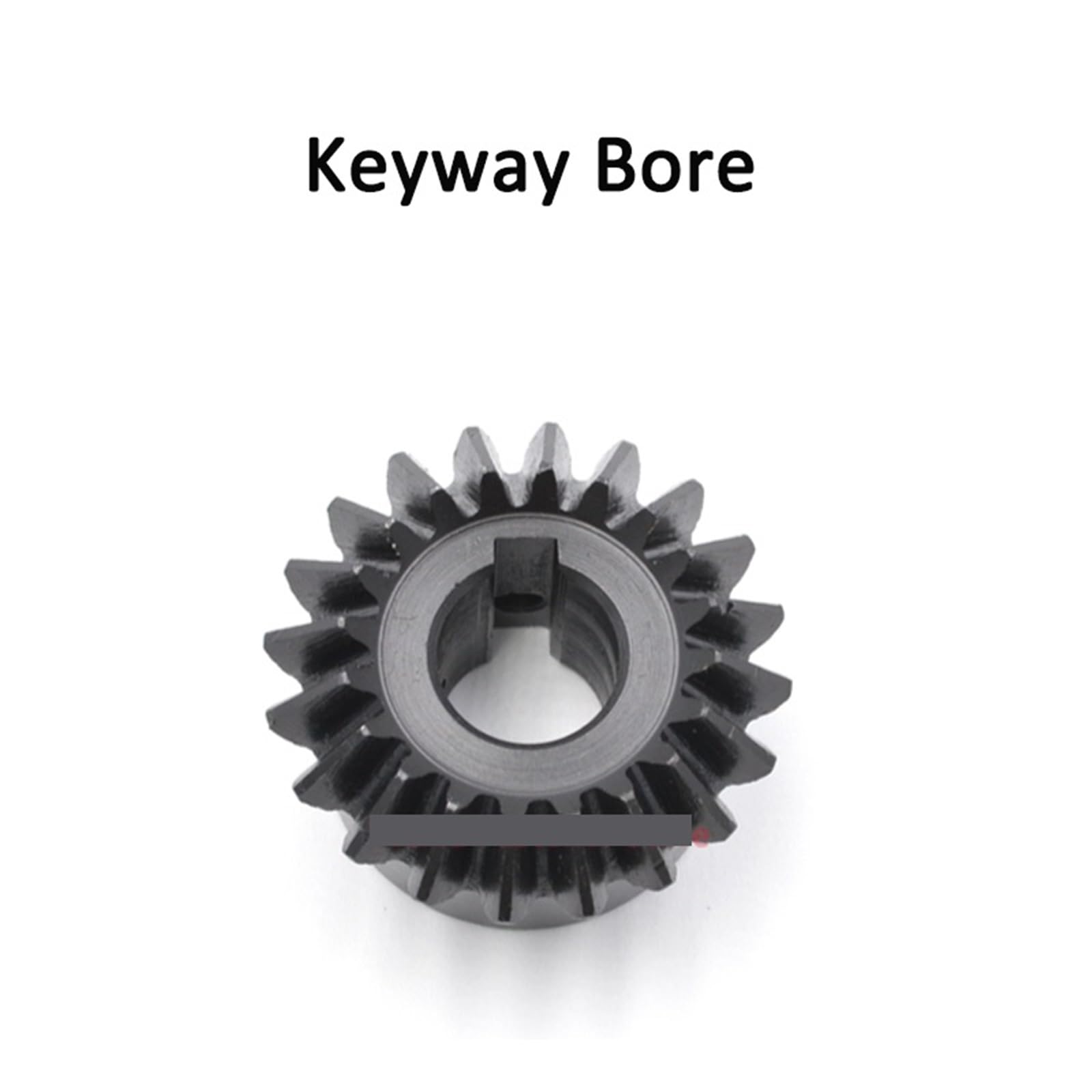 1 Stück Kegelrad 2M – Stahlzahnräder mit 20/25/30 Zähnen, 90-Grad-Winkel und 1:1-Geschwindigkeitsverhältnis(14mm (keyway 5mm) 25 Teeth)
