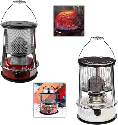 PXDOHQAW Calentador de Aceite de Queroseno Estufa de Camping para Exterior Potencia de Fuego Ajustable Quemador de Queroseno para Tienda de Campaña/One Color/4.6Lred
