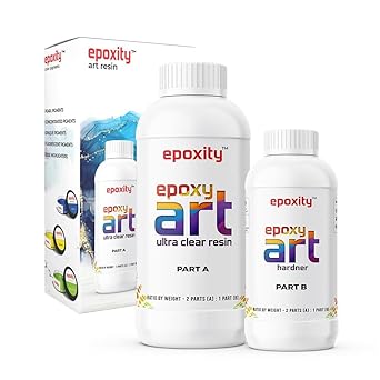 Epoxity (1.5 kg) All Purpose Ultra Clear Epoxy Resin and Hardener (2:1) for professionals & beginners