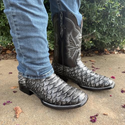Image of Men's Alex Western Cowboy Boots Square Toe Pull On