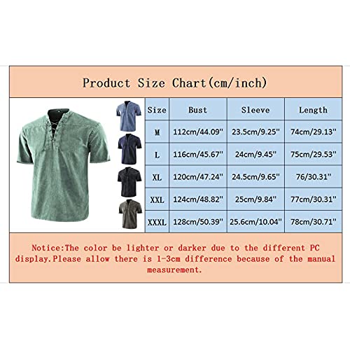 Camiseta com cadarço gravata vintage manga gótica masculina gola V curta camisas masculinas beisebol