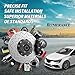 Rlimerance (4) Control Arm Bushing - Front Lower Inner Outer Bushing Kit, Replacement Suspension Control Arm Bushing Kit fits Volkswagen Phaeton 2004-2006 fits Audi A6 2006-2010